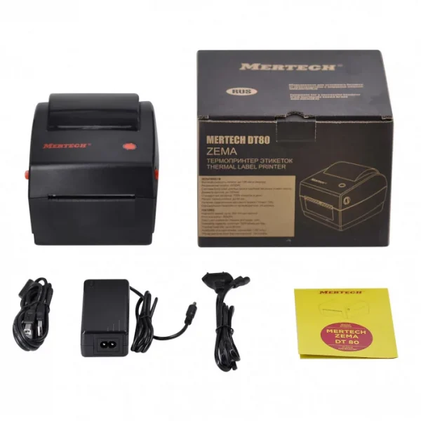 Принтер этикеток MERTECH DT80 ZEMA (DT, 203dpi, 72мм, Ethernet/USB)